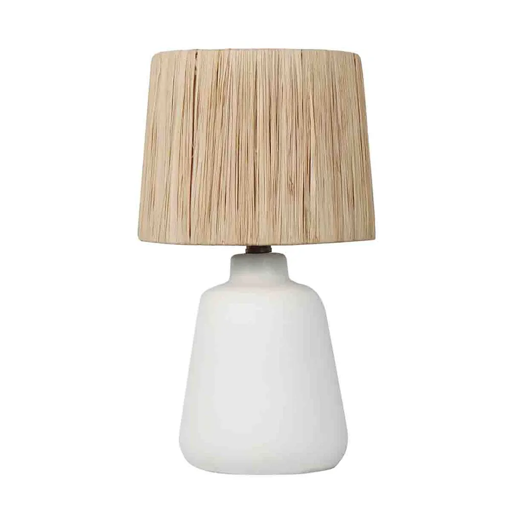 Lampe de table en céramique avec abat-jour en jonc de mer Magasins Hart | Hart Stores