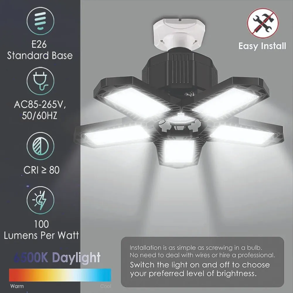WATTSON | Lampe COB DEL noire pliable | 100W Magasins Hart | Hart Stores
