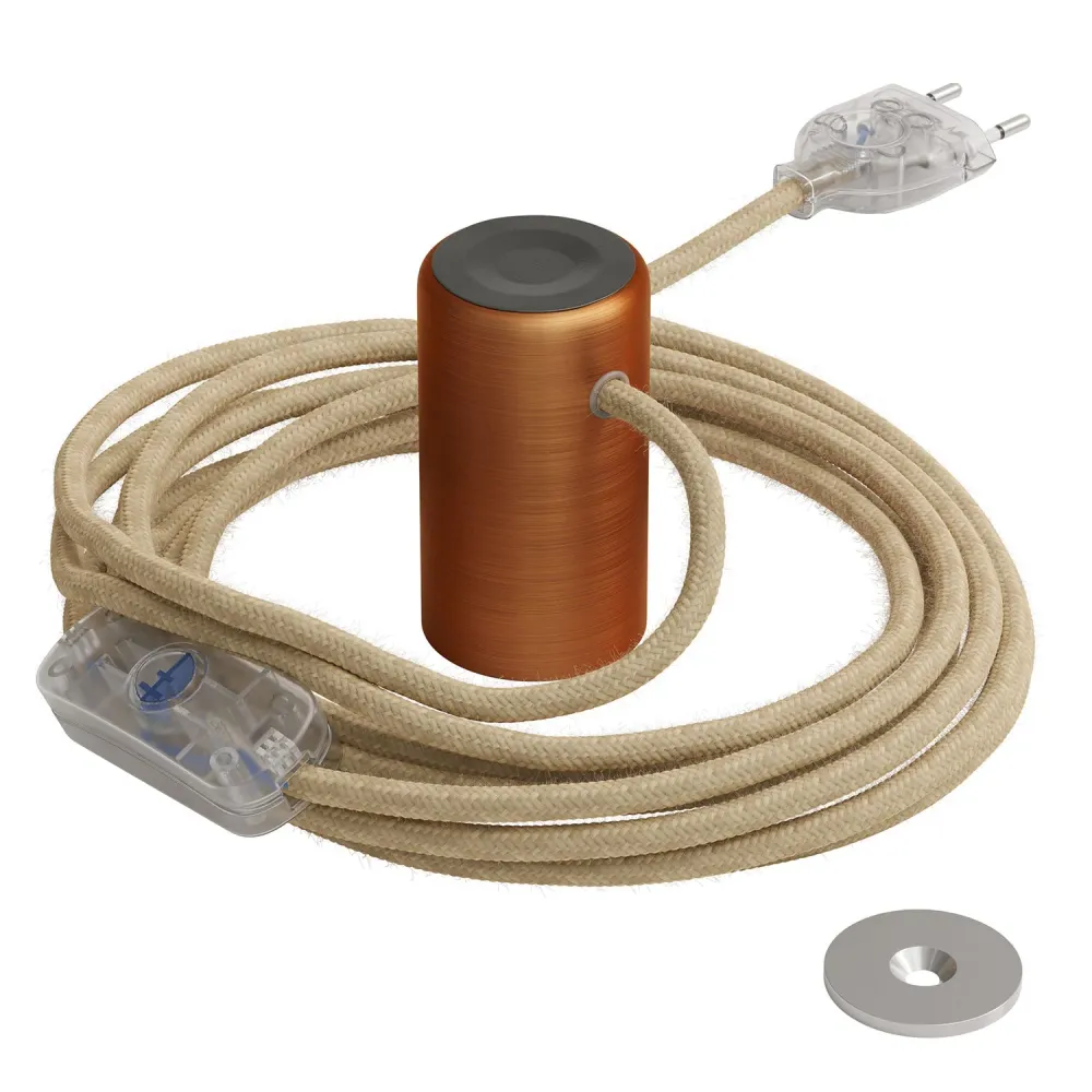 Magnetico®-Plug Elegant, douille magnétique prête à l’emploi - Cuivre satiné