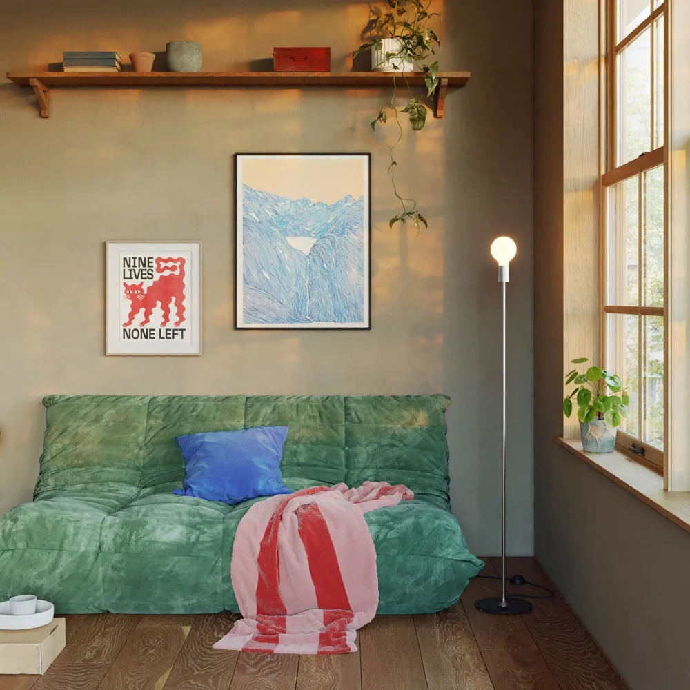 MAG-Y, kit de support magnétique pour lampe - Titane satiné
