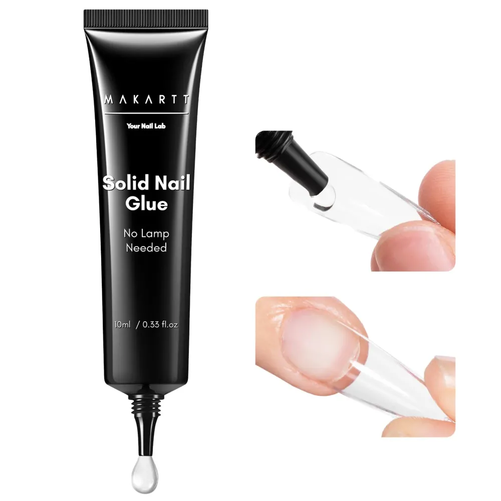 Makartt Colle Ongles Semi-Solide Sans HEMA – Sèche en 20s, Sans Lampe UV