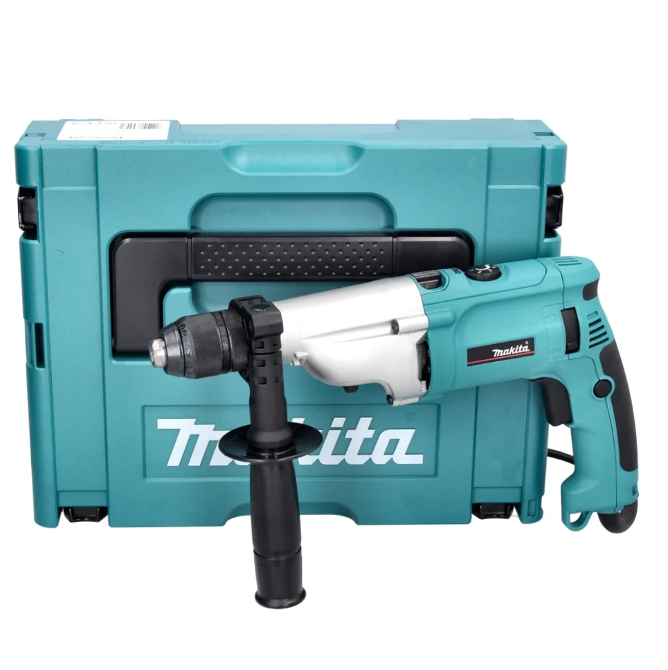 Makita HP 2071 J Perceuse à percussion 1010 watt, 20 mm + Makpac