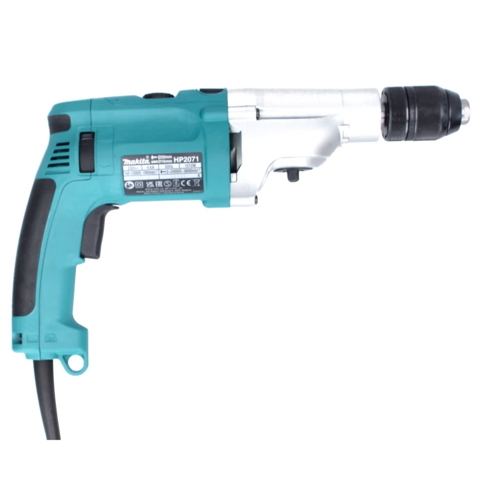 Makita HP 2071 J Perceuse à percussion 1010 watt, 20 mm + Makpac