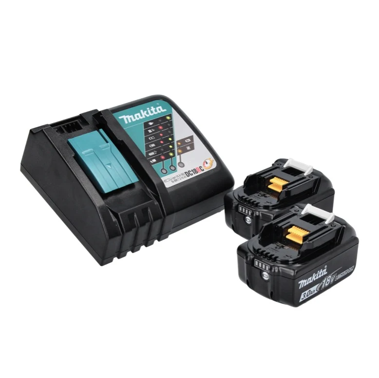 Makita DML 801 RF X Lampe à LED sans fil Lampe de travail 18 V 240 lm + diffuseur + 2x batterie 3,0 Ah + chargeur