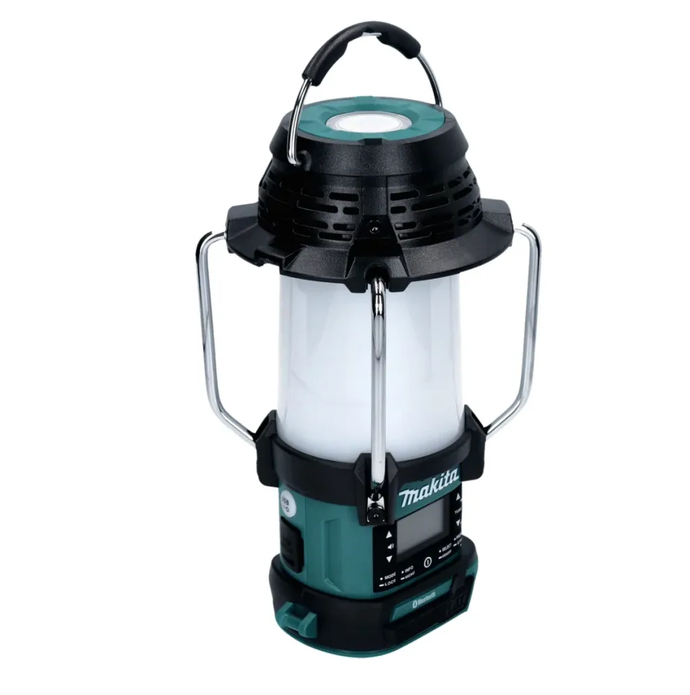 Makita DMR056RG1 Radio sans fil 18V FM DAB+ avec lanterne 360° et lampe de poche IP65 + 1x Batterie 6,0 Ah + Chargeur