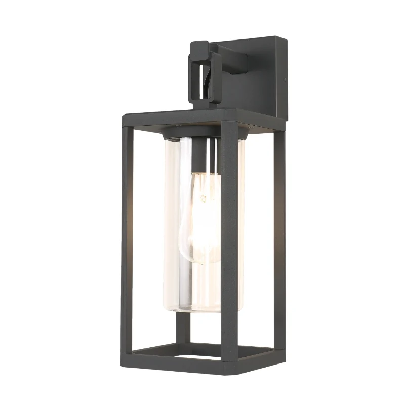 Aplique de exterior Alps Mantra negro E27 IP65 9114