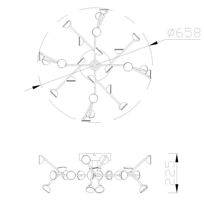 Mantra ADN Small LED Ceiling Light White 6416