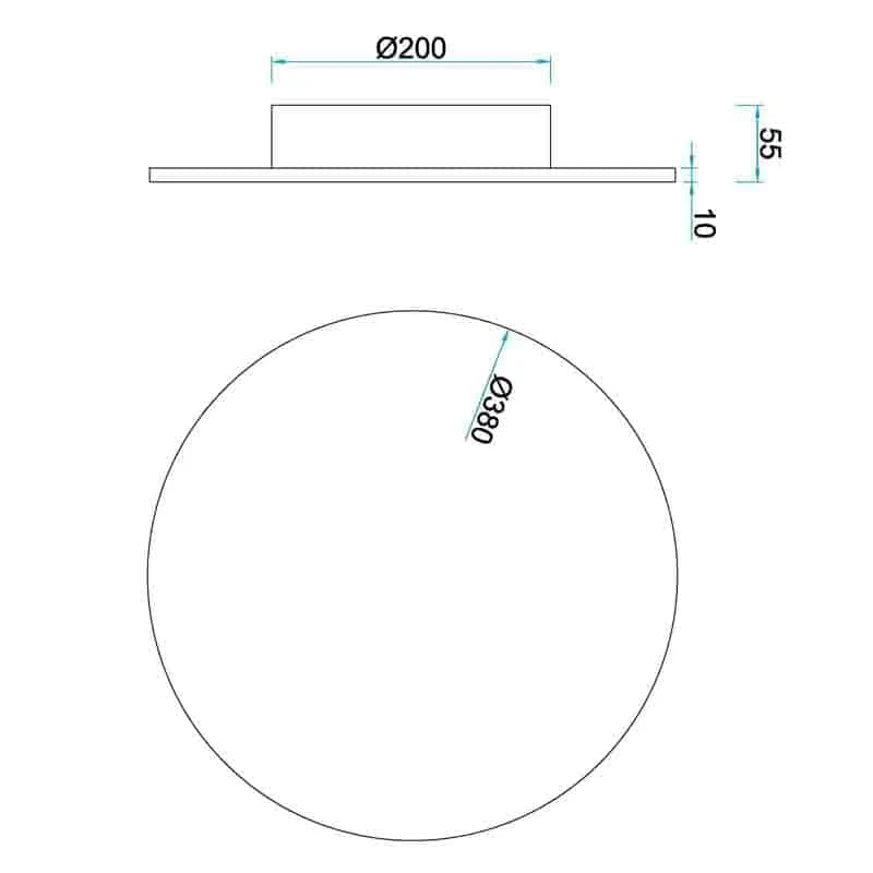 Mantra Bora Bora Ceiling/Wall Light LED white C0130