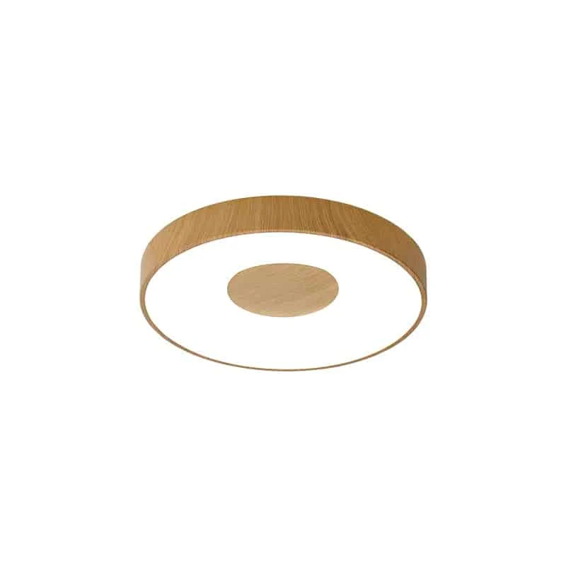 Mantra Coin LED Ceiling Light 56W 2700K-5000K Remote Control Wood, Beige, Brown 7568