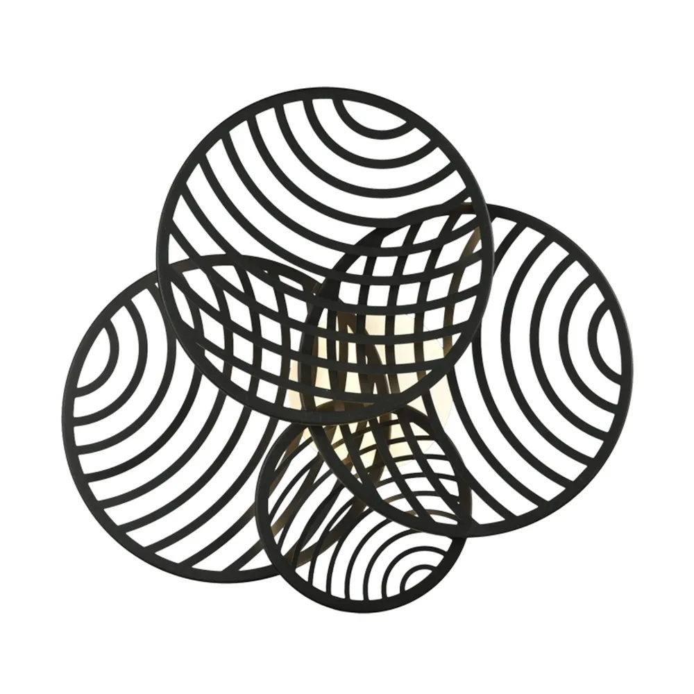 Mantra Collage LED Ceiling Light Black 7230