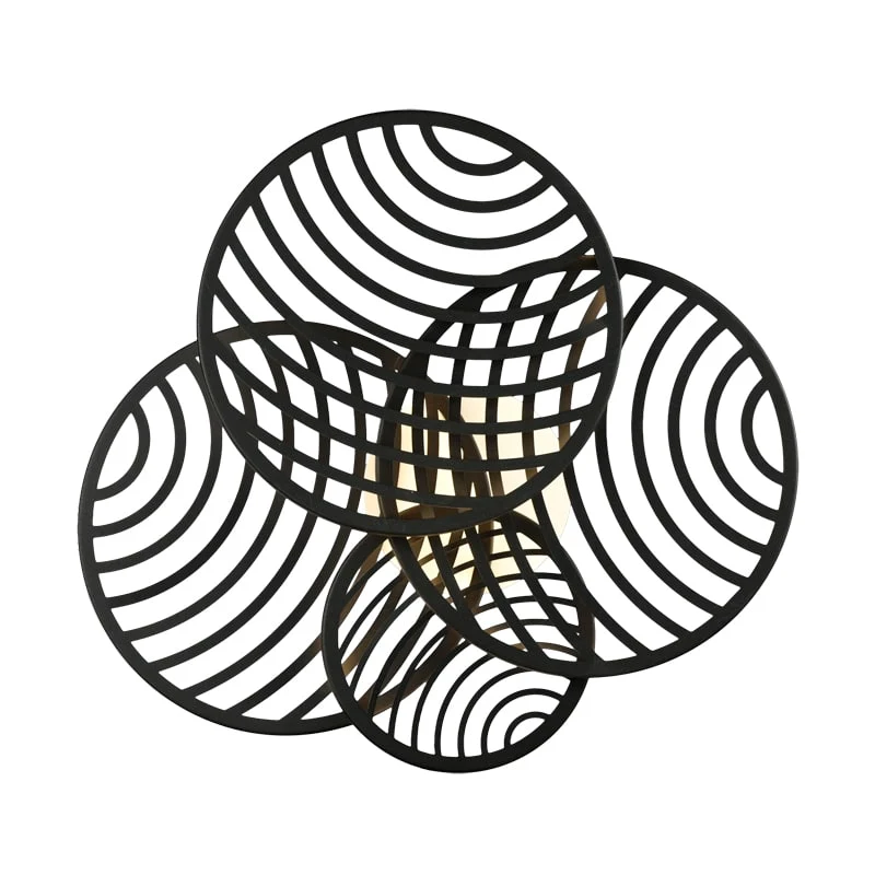 Mantra Collage LED Ceiling Light Black 7230