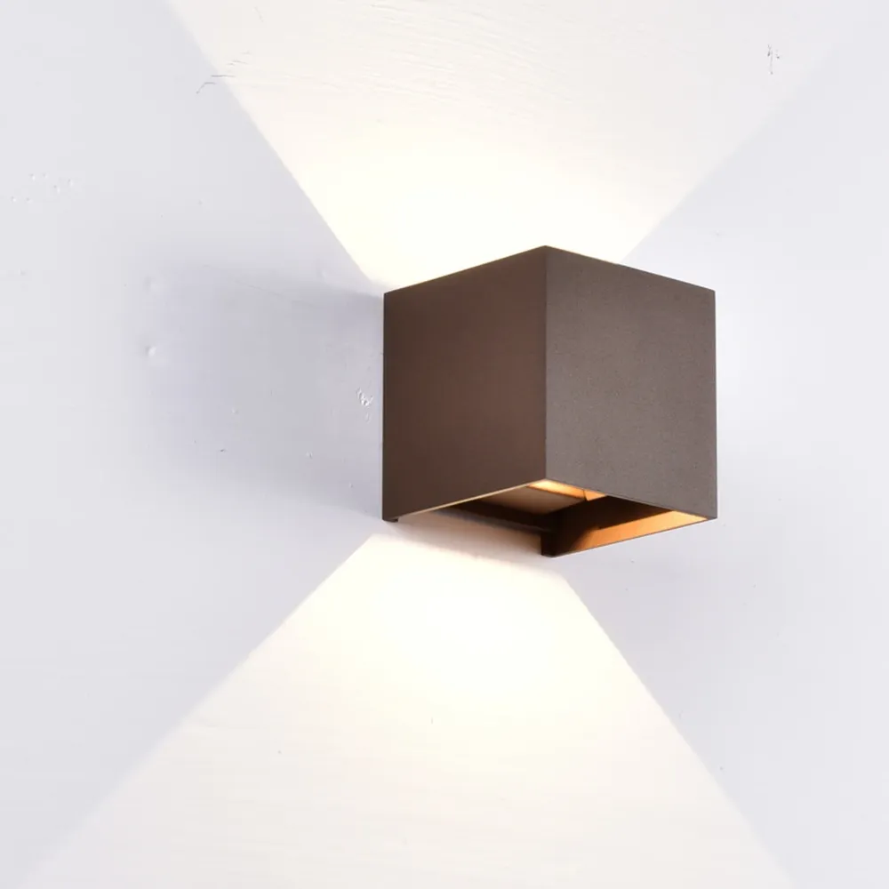 Mantra Davos Brown LED Outdoor Wall Light IP54 6527