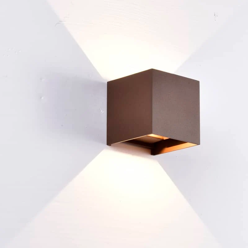 Mantra Davos Brown LED Outdoor Wall Light IP54 6527
