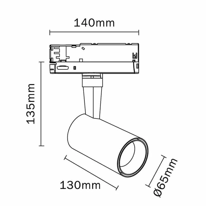 Mantra Fiji LED Surface Spotlight 15W 3000K white 7200