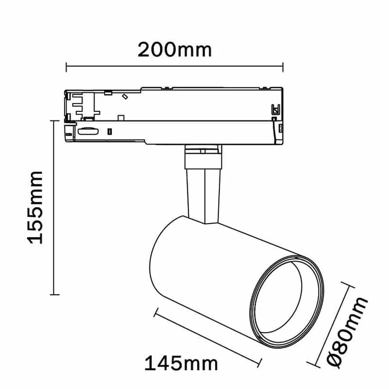 Mantra Fiji LED Surface Spotlight 30W 3000K white 7202