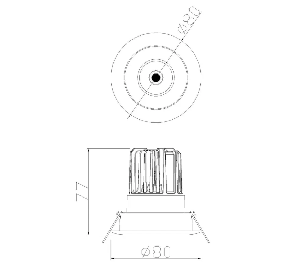 Mantra Formentera White LED Recessed Spotlight C0075