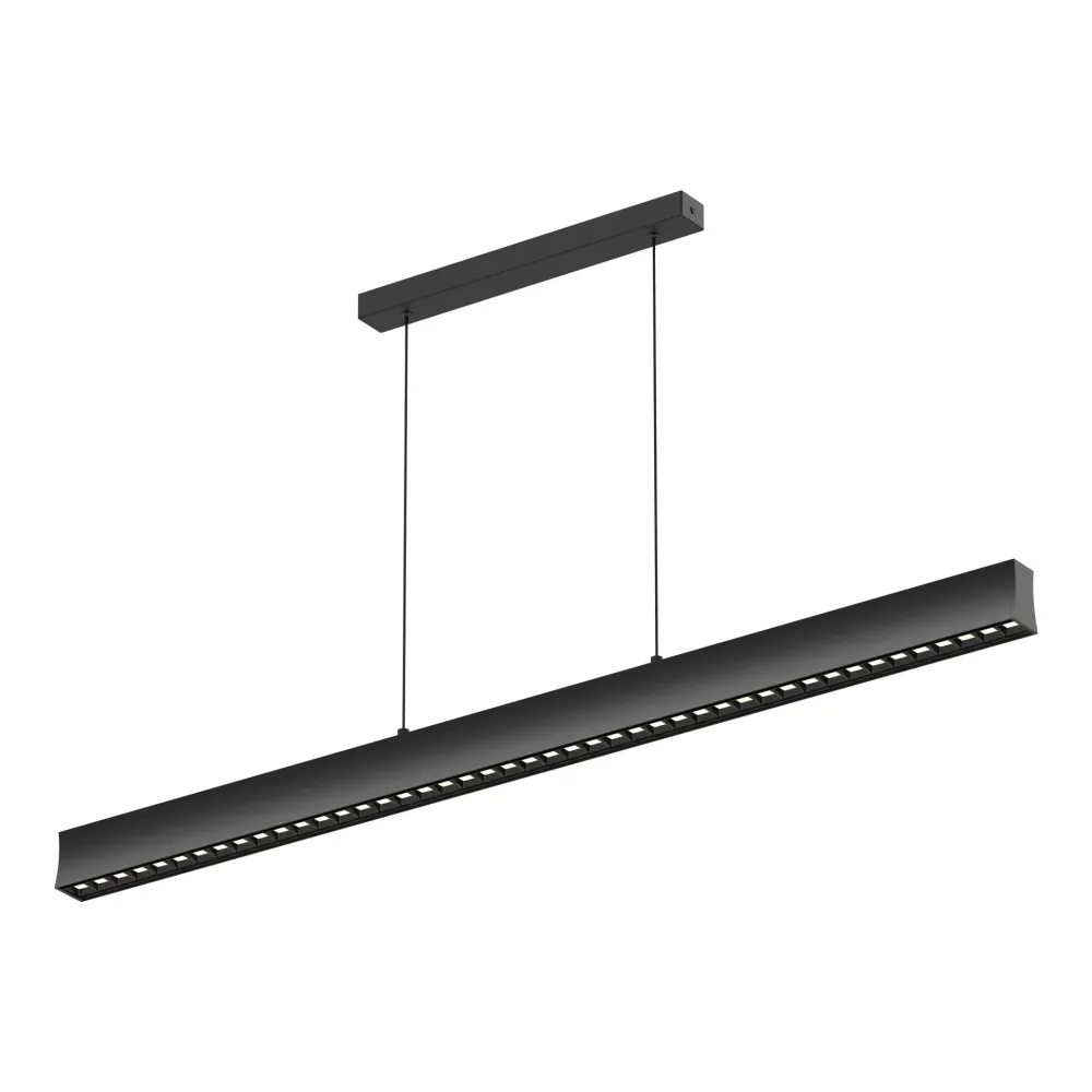 Mantra Hanok LED Linear Pendant Ceiling Lamp 38W 3000K 50° Black 7544