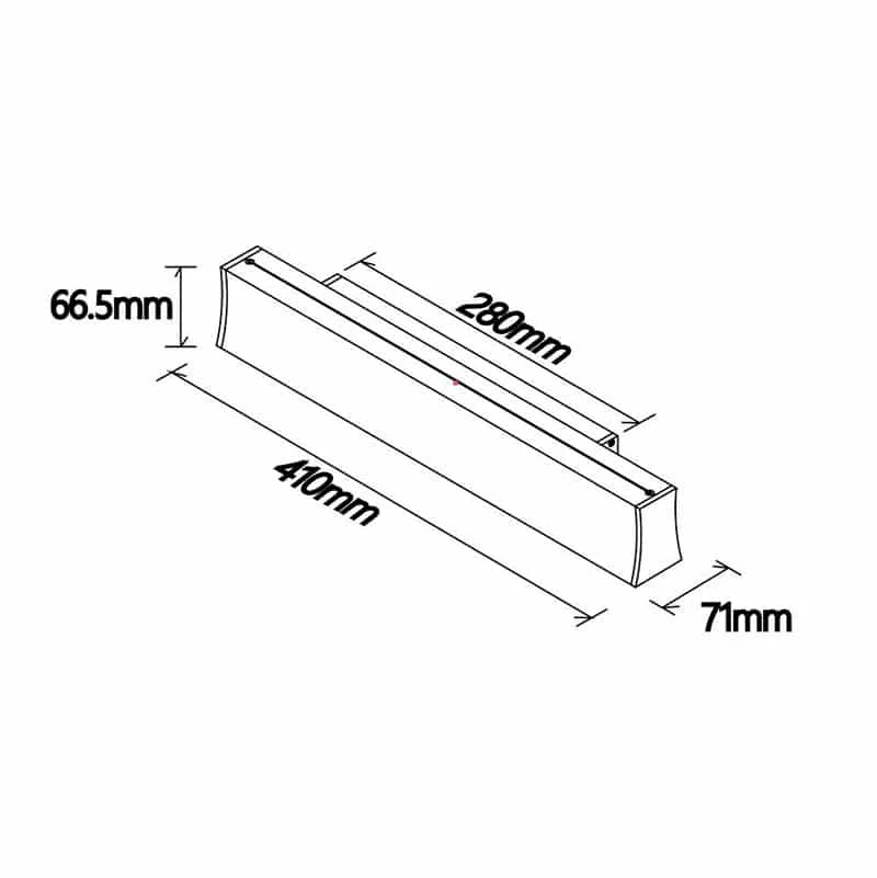 Mantra Hanok Wall Lamp LED 14W 4000K 110º black 7777