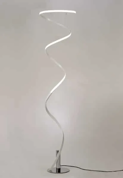 Mantra Helix Dimmable LED Living Room Floor Lamp White 6102