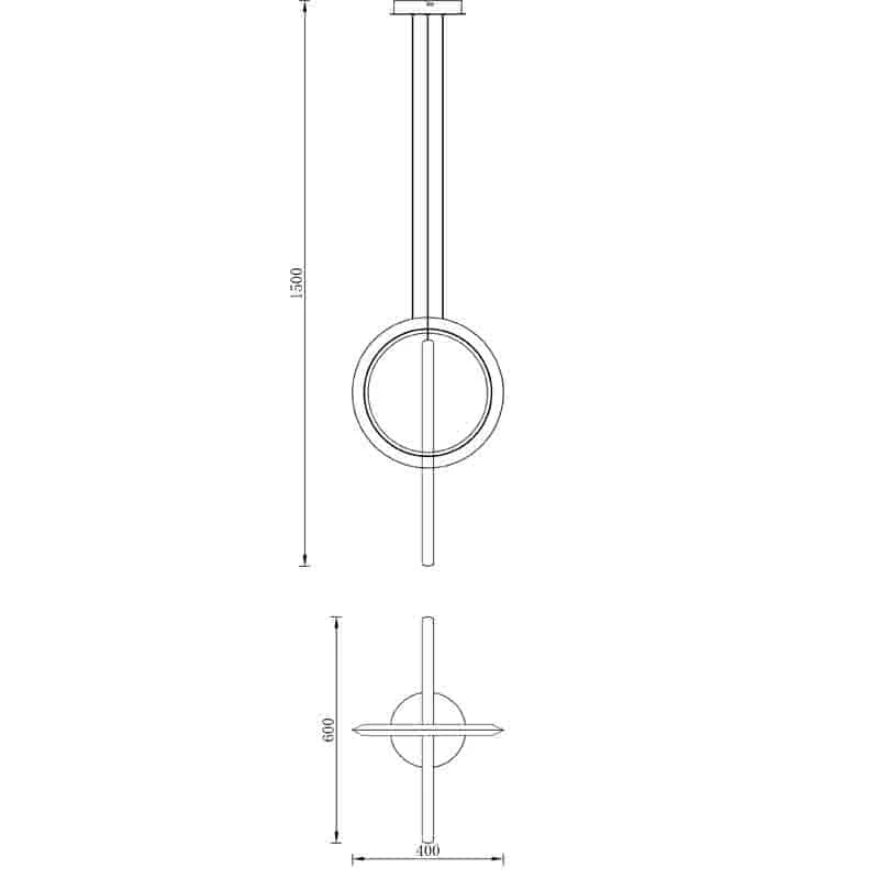 Mantra Kitesurf White LED Pendant Ceiling Lamp White 7191