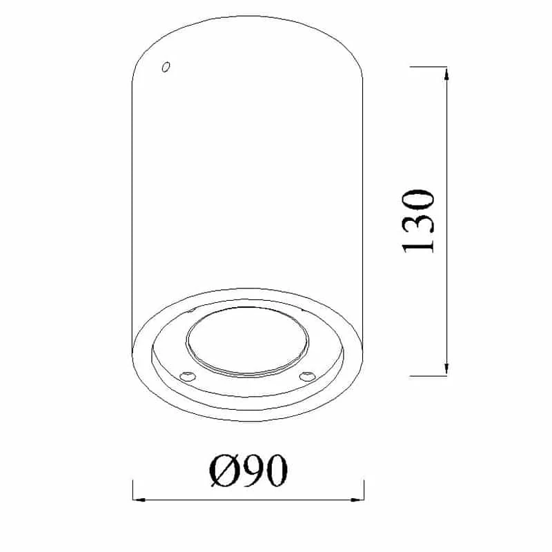 Mantra Levi Ceiling spotlight IP65 white 7184