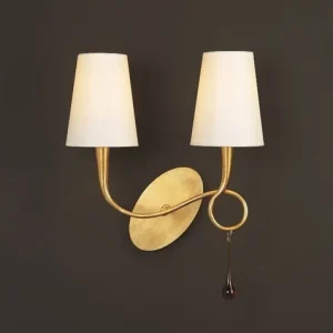 Mantra Paola Dorada Golden wall lamp 3547