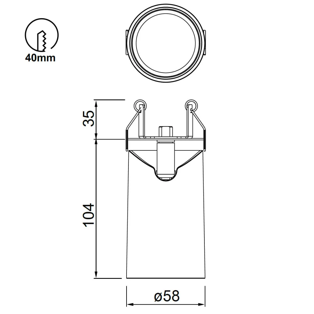 Mantra Sal Adjustable Recessed Spotlight White 8295