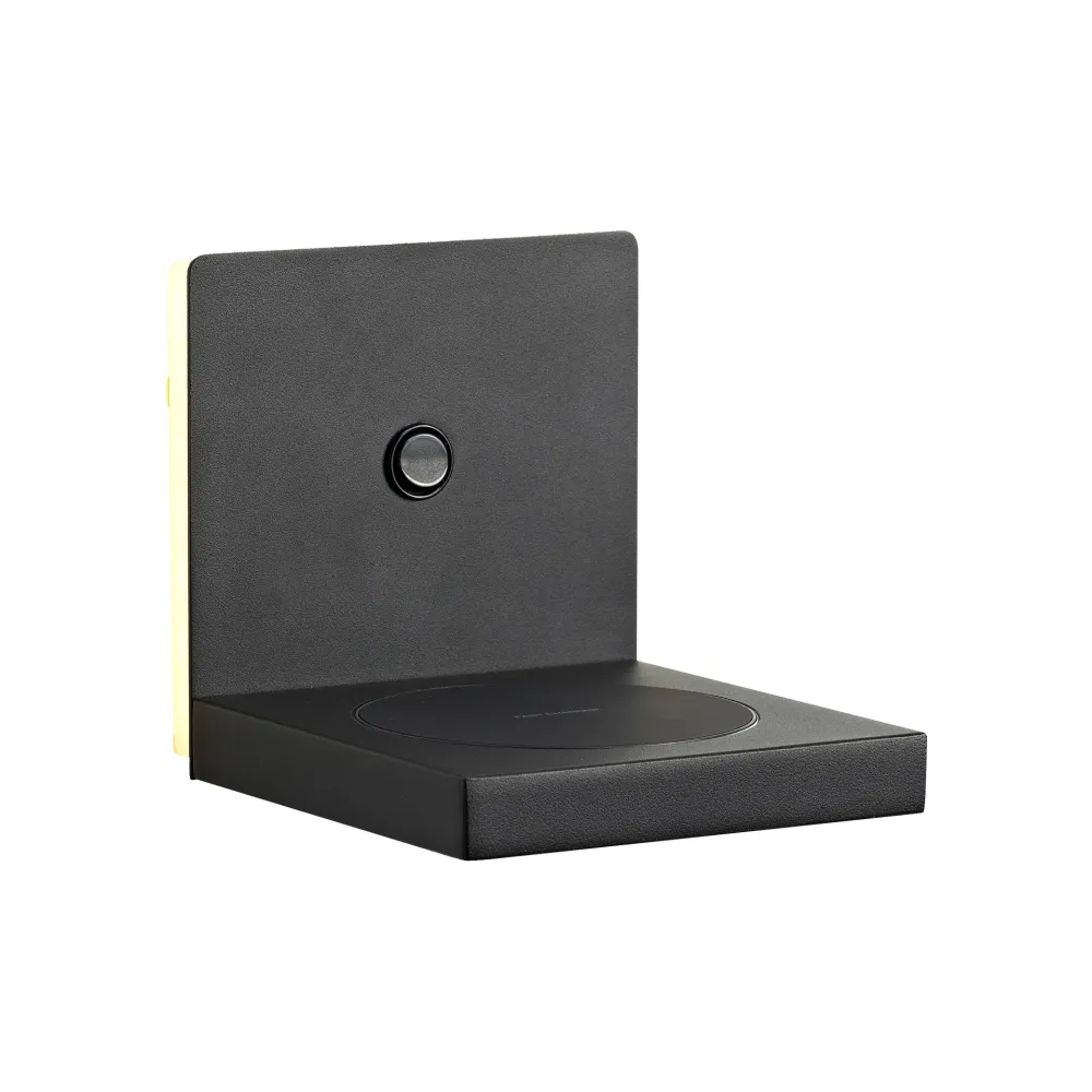 Mantra Zanzibar Wall Light Induction Charger Black 6755