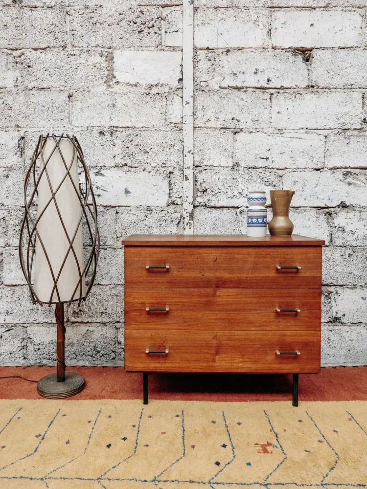 Julien, le lampadaire en rotin N°119 Marion