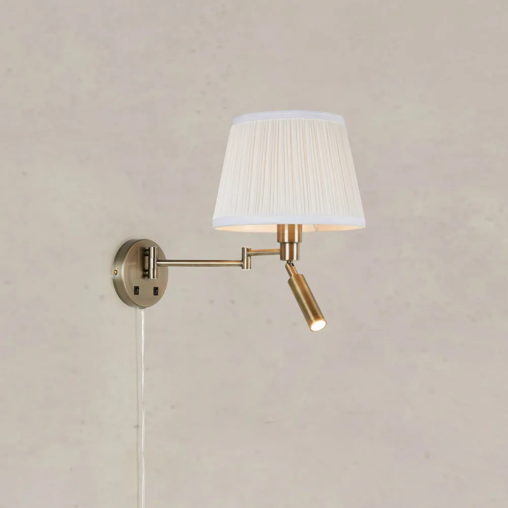 Applique murale Markslöjd Pivot 2L en métal blanc E27 LED Black