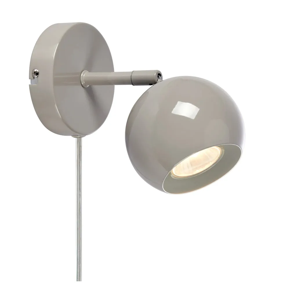 Applique murale Markslöjd Pop 1L en métal GU10 Grey
