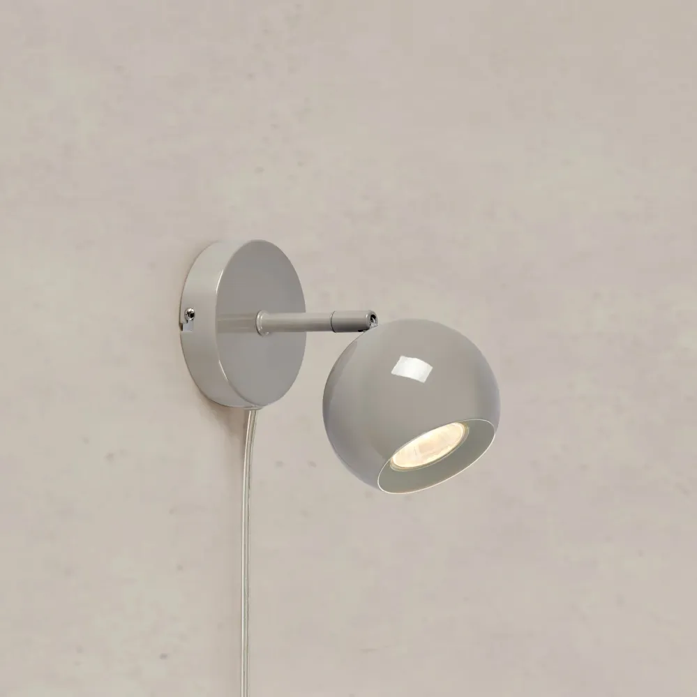 Applique murale Markslöjd Pop 1L en métal GU10 Grey