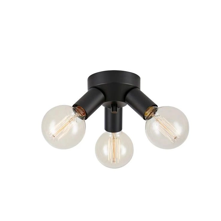 Lampes de plafond Markslöjd Mazzo 3L E27 Black