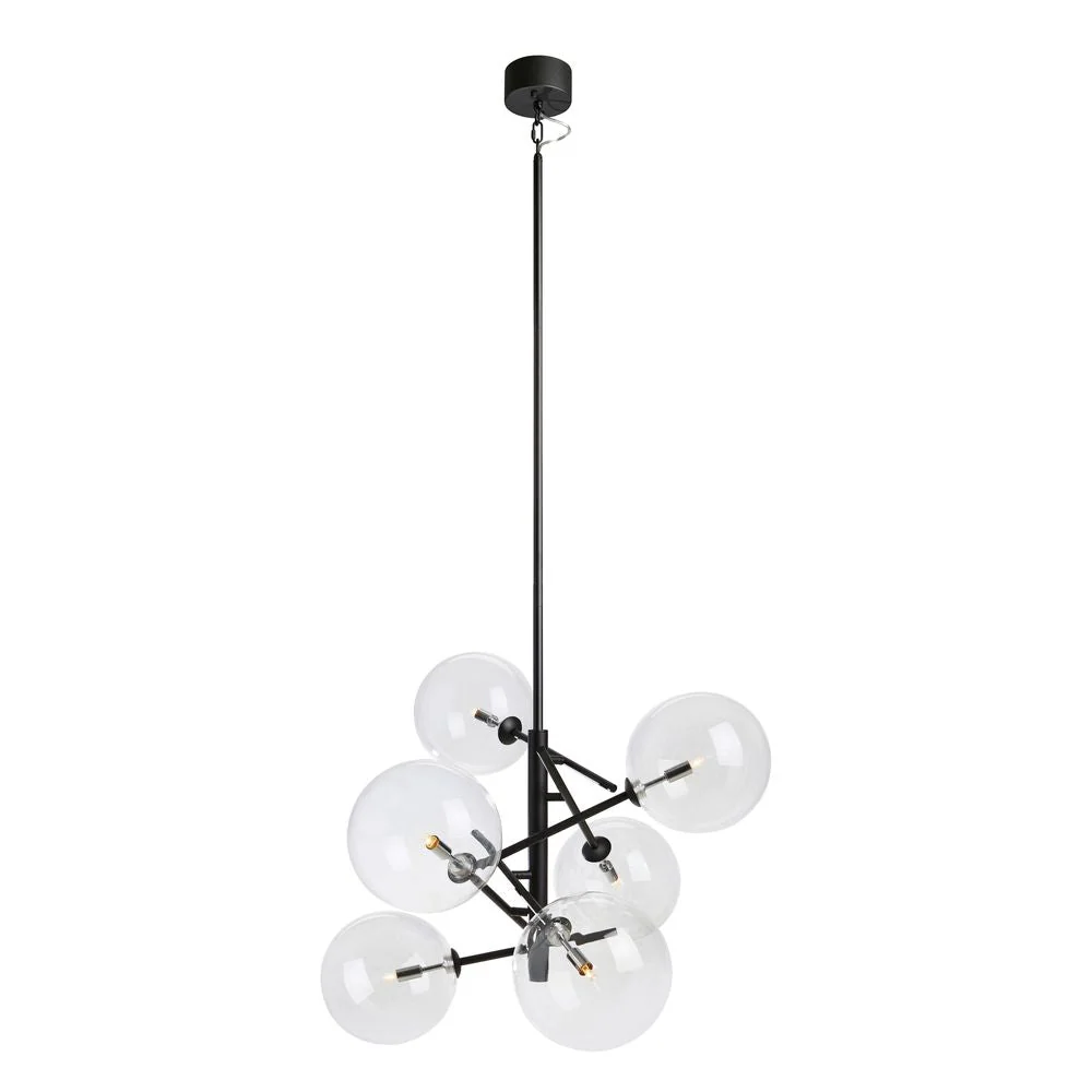 Lustre Markslöjd Andrew 6L noir, G9