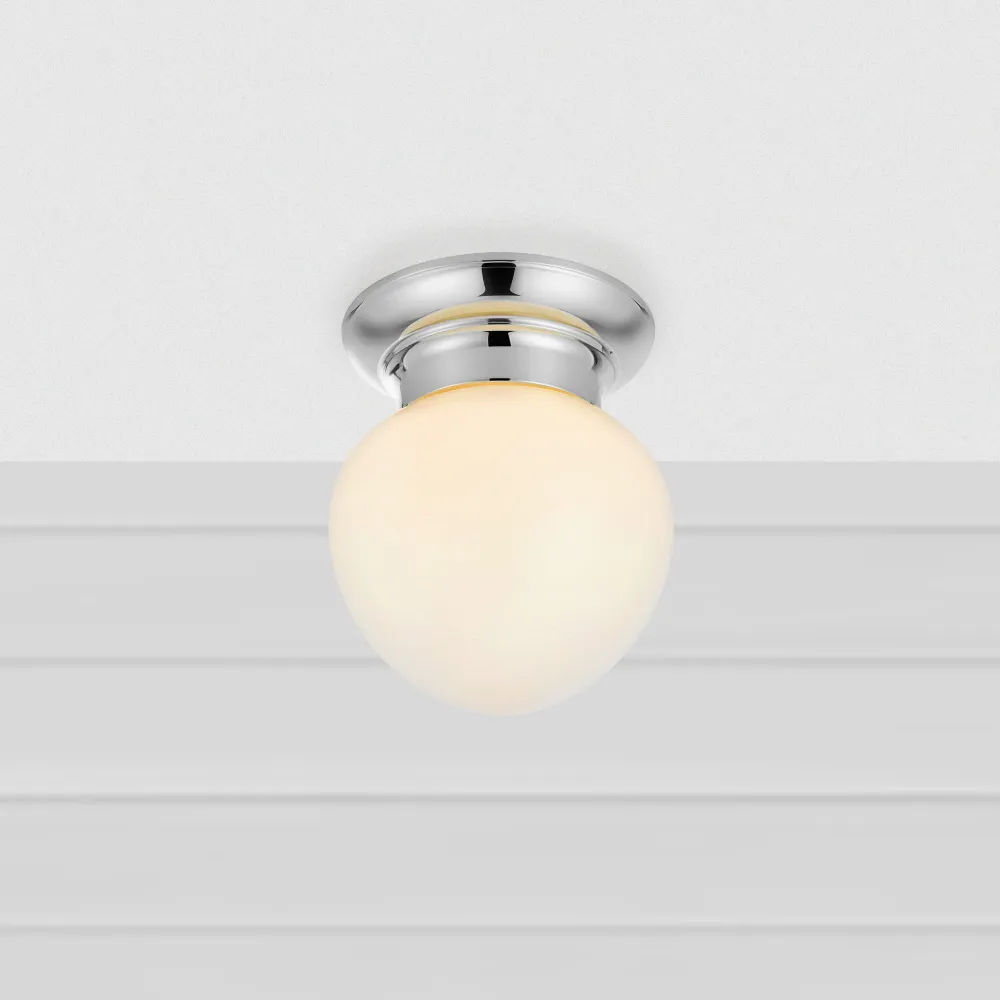 Markslöjd Ronda 1L plafonnier métal blanc E27 Chrome