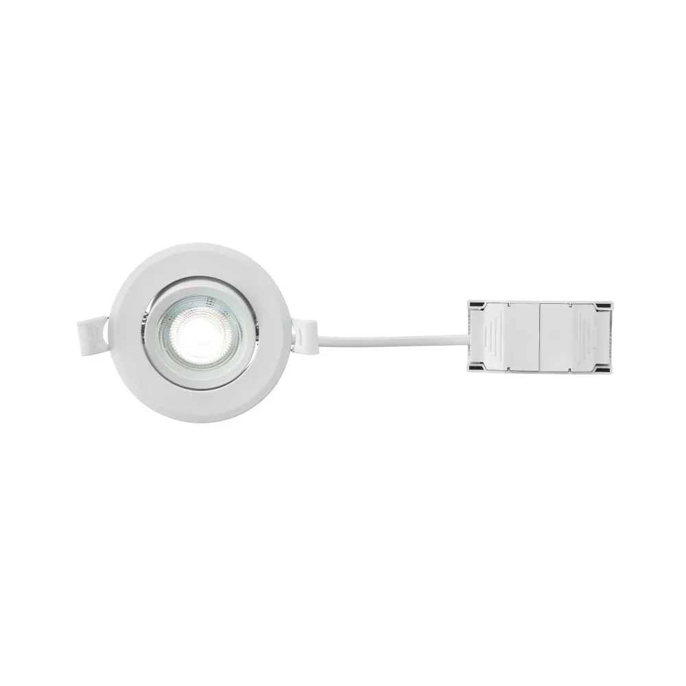 Spot encastré Markslöjd PLUTO, blanc dimmable, diamètre 9 cm