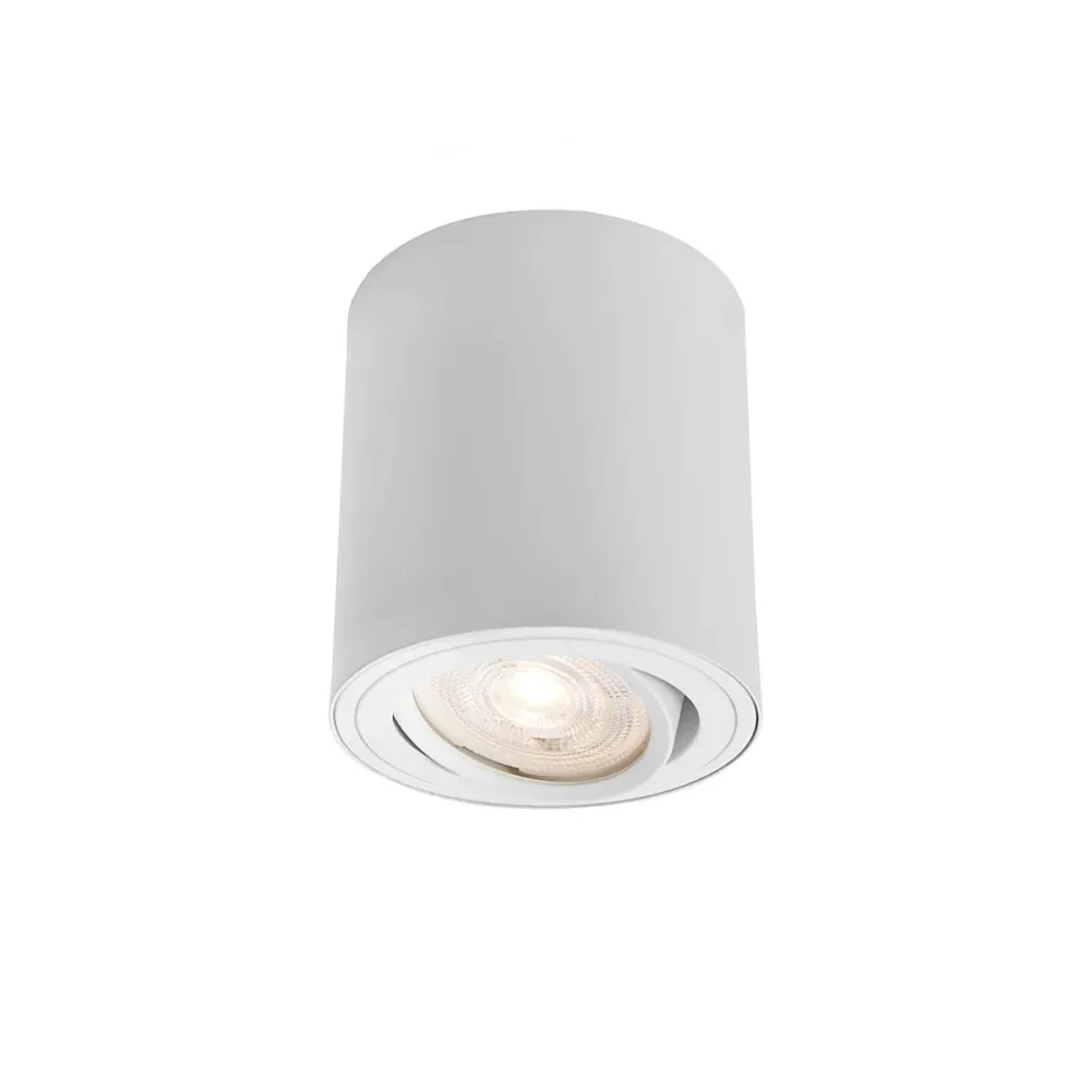 Spot de plafond Markslöjd Diretto 1L en aluminium blanc LED