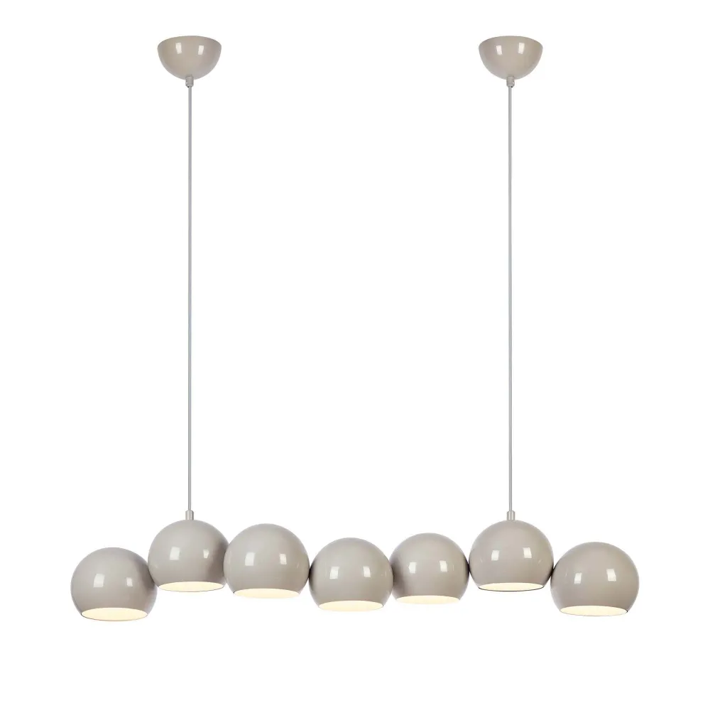 Suspension linéaire Markslöjd CUPOLO 7L grise