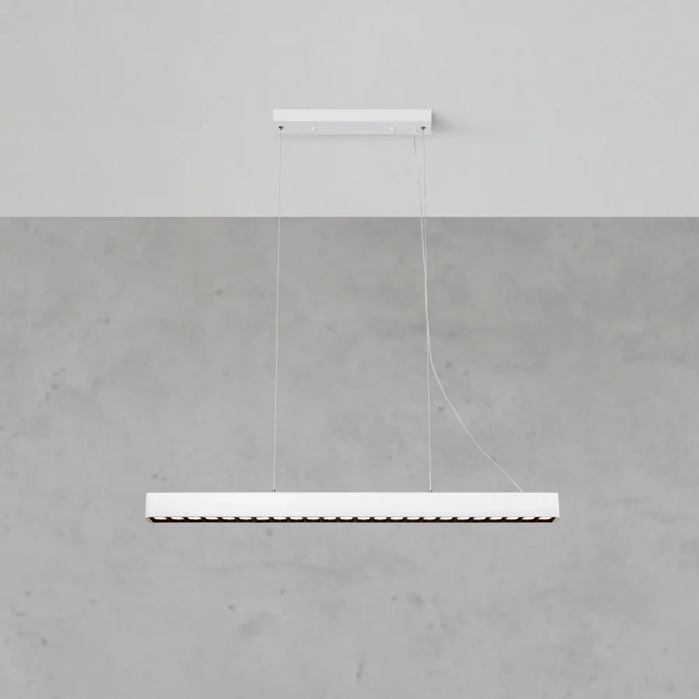 Suspension linéaire Markslöjd PLANO à 3 niveaux LED, L 150 cm
