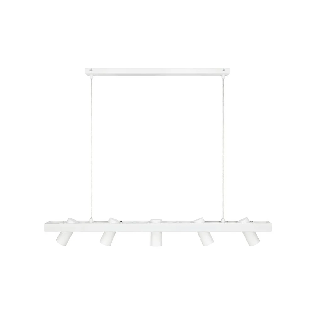 Suspension linéaire Markslöjd Torino 5L noir/blanc White