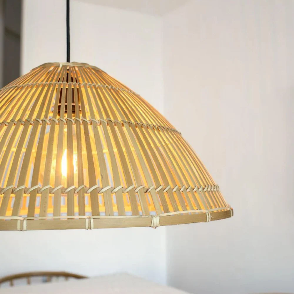 Suspension Markslöjd Capello 1L, style rustique, bambou Natural
