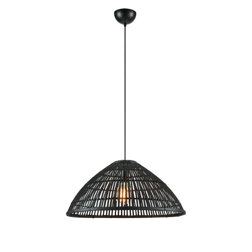 Suspension Markslöjd Capello 1L, style rustique, bambou Natural