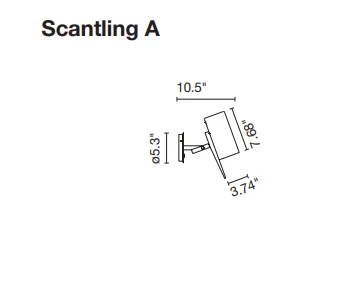 Scantling Applique Murale Marset