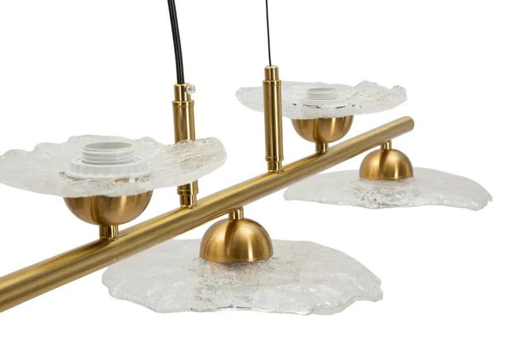 Mauro Ferretti Emily 5L linear pendant lamp glass metal