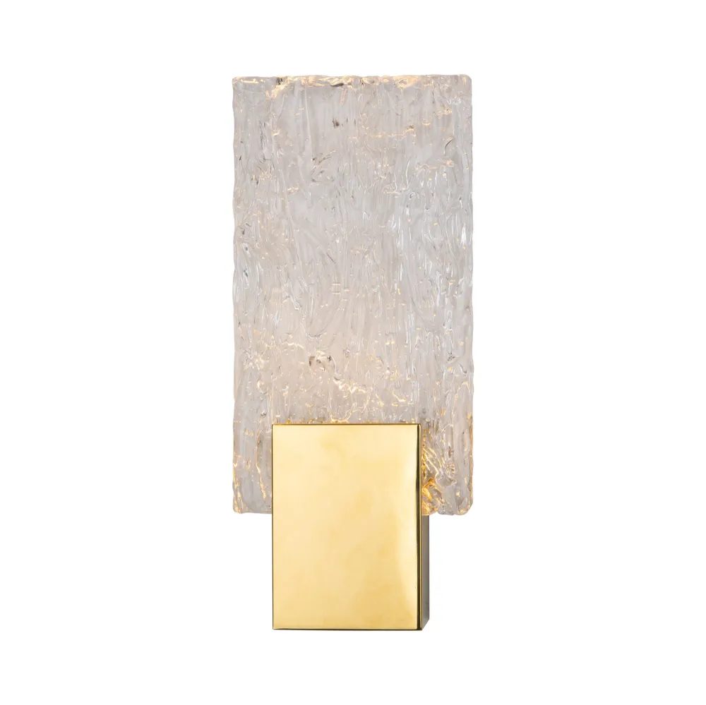 Applique murale Maxlight Vetro 1L, LED 3W, H 30cm Gold