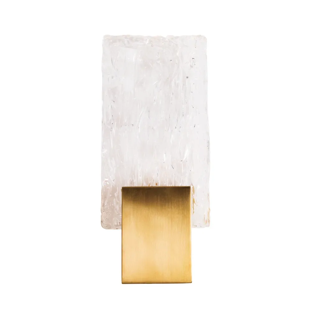 Applique murale Maxlight Vetro 1L, LED 3W, H 30cm Gold