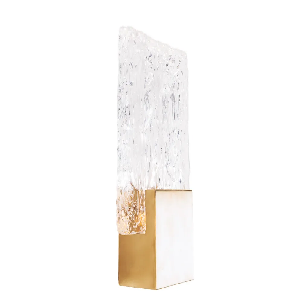 Applique murale Maxlight Vetro 1L, LED 3W, H 30cm Gold