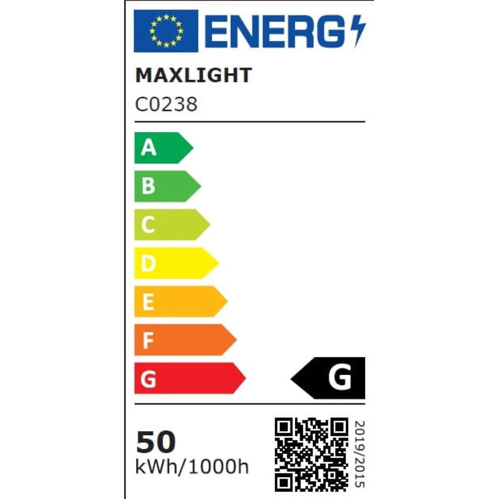 Plafonnier encastré Maxlight Lotto 1L D 48 cm