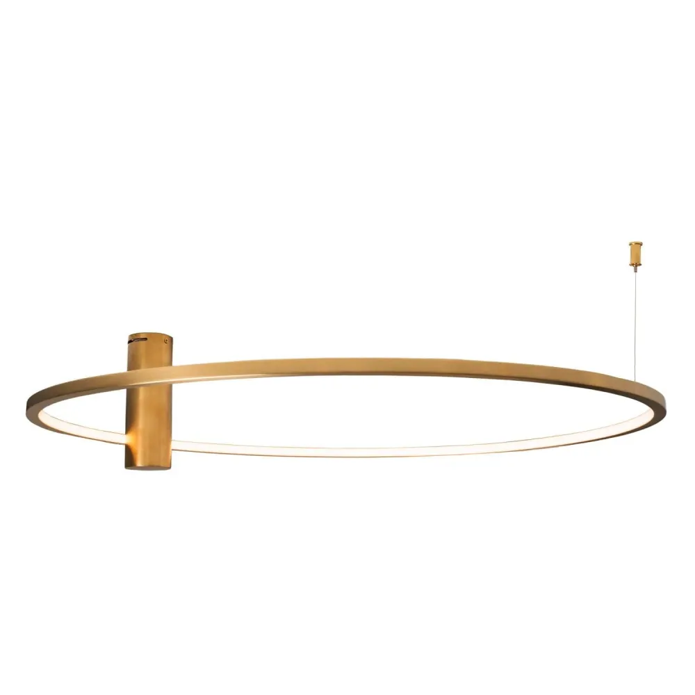 Plafonnier LED Maxlight Queen 1L, doré, diamètre 80 cm
