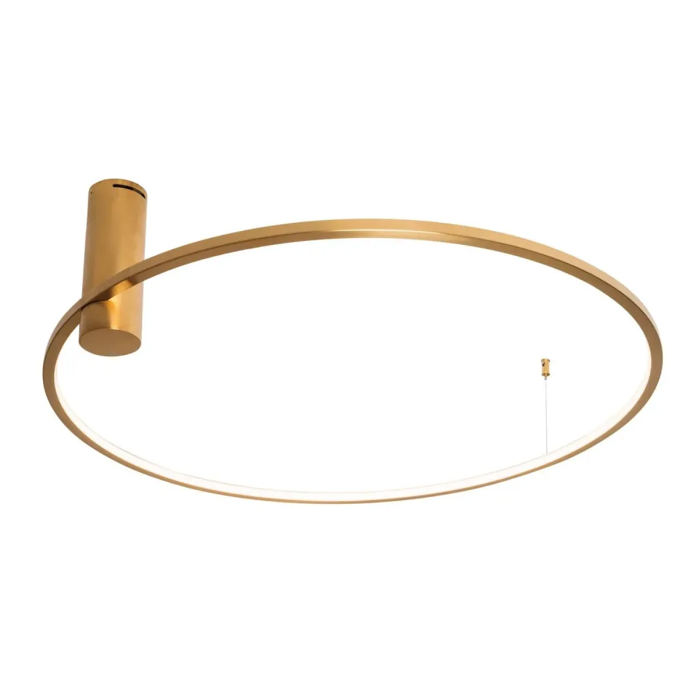 Plafonnier LED Maxlight Queen 1L, doré, diamètre 80 cm